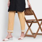 Ladies' 100% Cotton Palazzos , गहरा पीला, small image number null