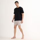 Men's 100% Cotton Inner Elastic Boxers , Light Grey, small image number null