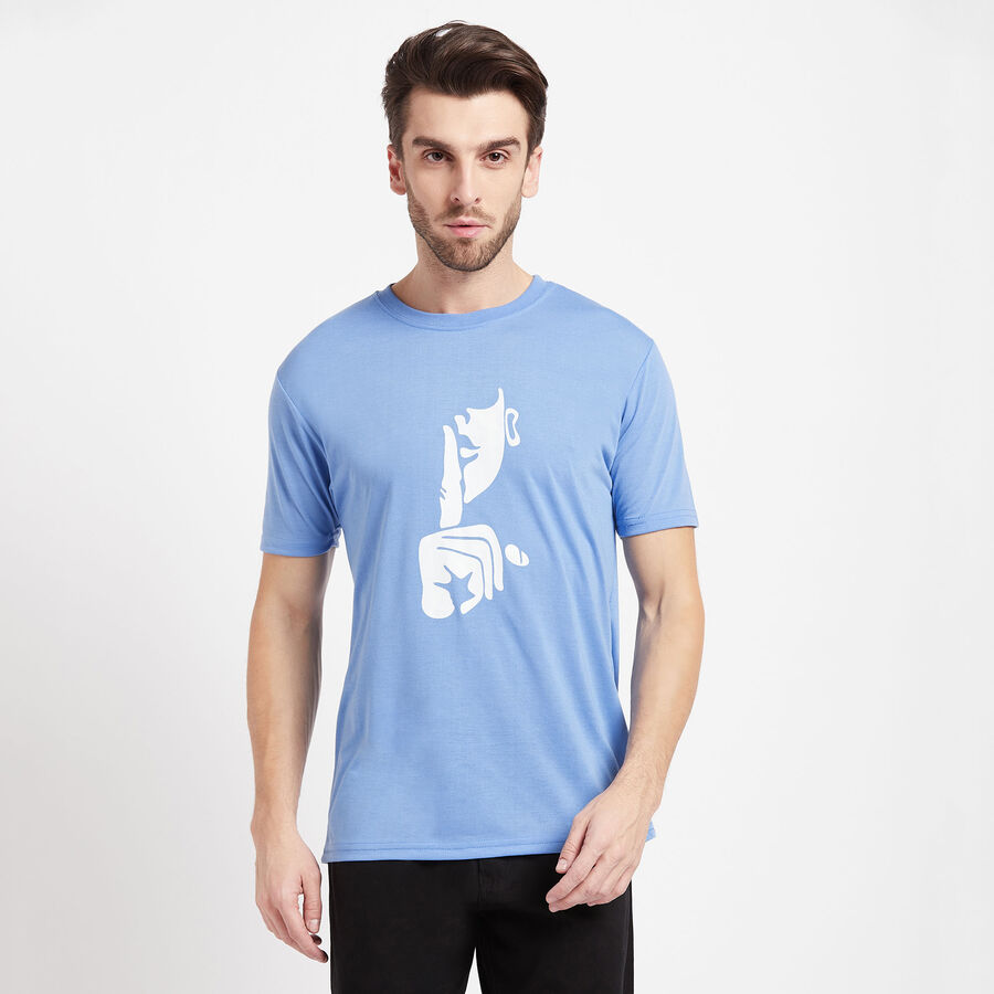 Round Neck T-Shirt, Light Blue, large image number null