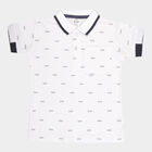 Boys Cotton T-Shirt, White, small image number null