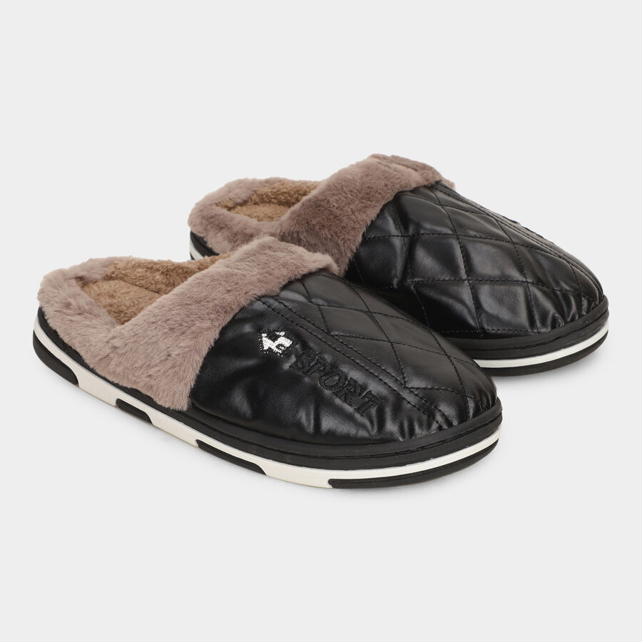 Men's Slippers, काला, large image number null