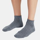 Men's Multicolour Regular Fit Ribbed Ankle Length Pack of 3 Socks, नेवी ब्लू, small