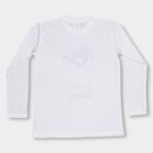Boys Bright Snow White Cotton Crew Neck Casual T-Shirt, White, small image number null