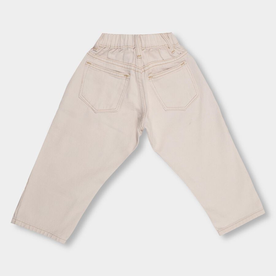Boys' 100% Cotton Jeans , ऑफ व्हाइट, large image number null