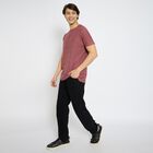 Men's 100% Cotton Round Neck Half Sleeves T-Shirt, हल्का गुलाबी, small