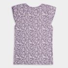 Girls' Soft Lavender Purple Round Neck Sleeveless T-Shirt, Lilac, small image number null
