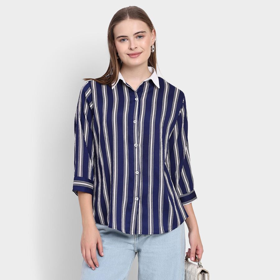 Ladies' Shirt, Navy Blue, large image number null