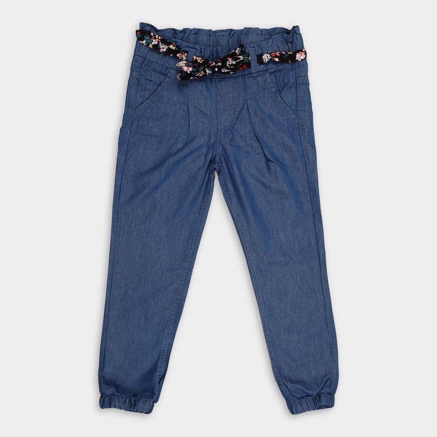 Girls' Jeans, Mid Blue, large image number null