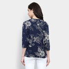 Cotton Regular Length Top, Navy Blue, small image number null