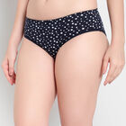 Cotton Printed Panty, Black, small image number null