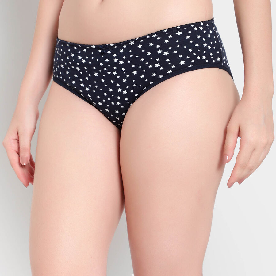 Cotton Printed Panty, Black, large image number null
