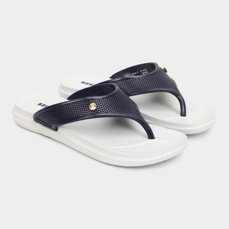 Womens Moulded Sliders, नेवी ब्लू, large image number null