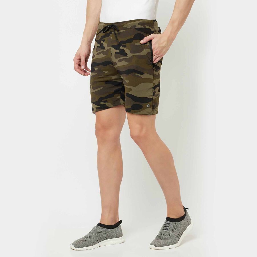 Printed Active Bermuda, Olive, large image number null