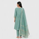 Women's Light Green Embroidered Ethnic Set, हल्का हरा, small