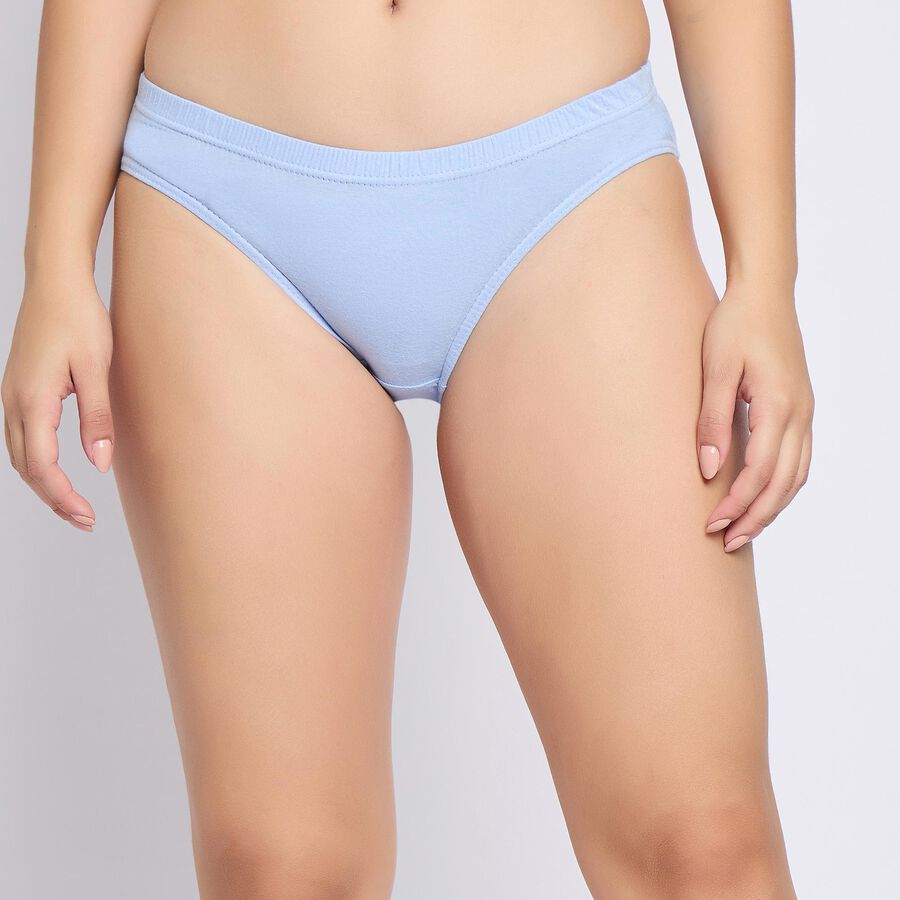 Ladies'100% Cotton Panty, Light Blue, large image number null