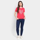 Ladies' Round Neck T-Shirt, Coral, small image number null