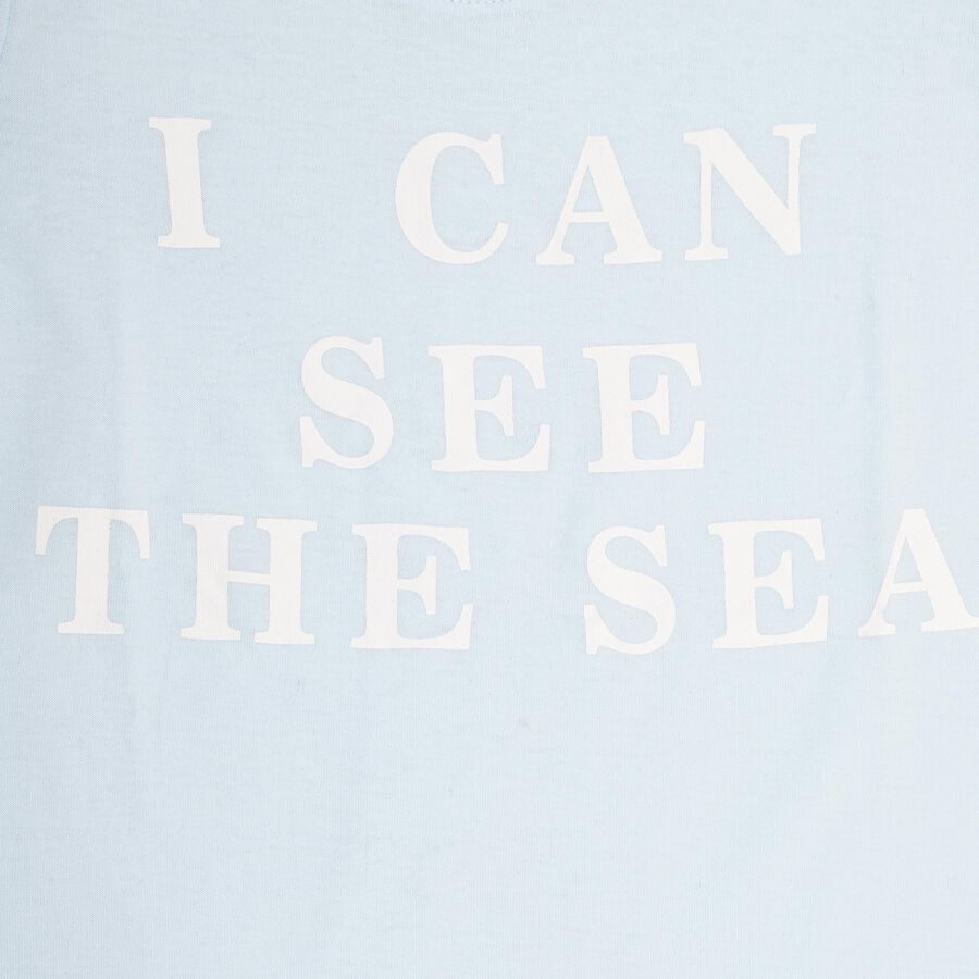Boys' 100% Cotton Half Sleeves T-Shirt, Light Blue, large image number null