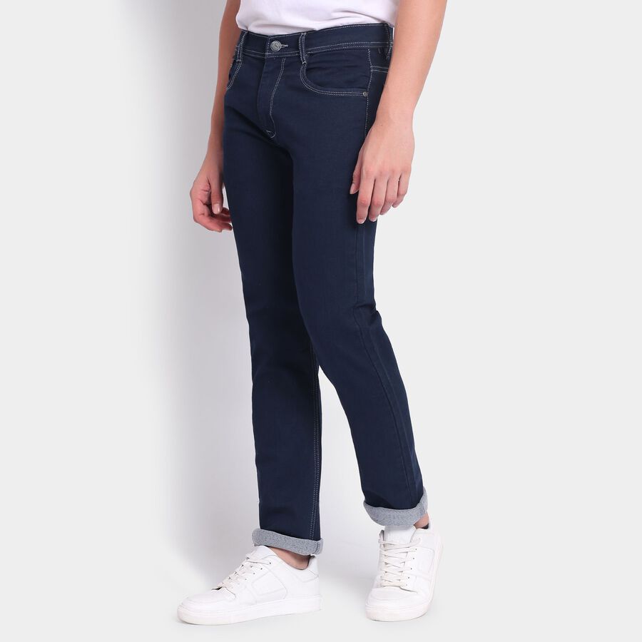 Men's Slim Fit Jeans , Dark Grey, large image number null