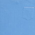 Boys Midnight Blue Cotton Round Neck Casual Half Sleeve T-Shirt, Mid Blue, small