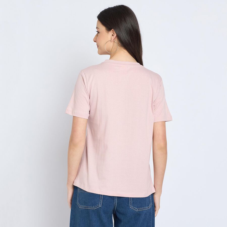 Ladies' 100% Cotton Round Neck T-Shirt, Lilac, large image number null