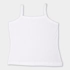 Girl's 100% Cotton Vest , White, small image number null