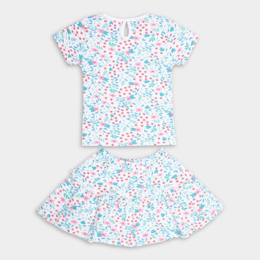 Infants' 100% Cotton Top Skirt, White, large image number null