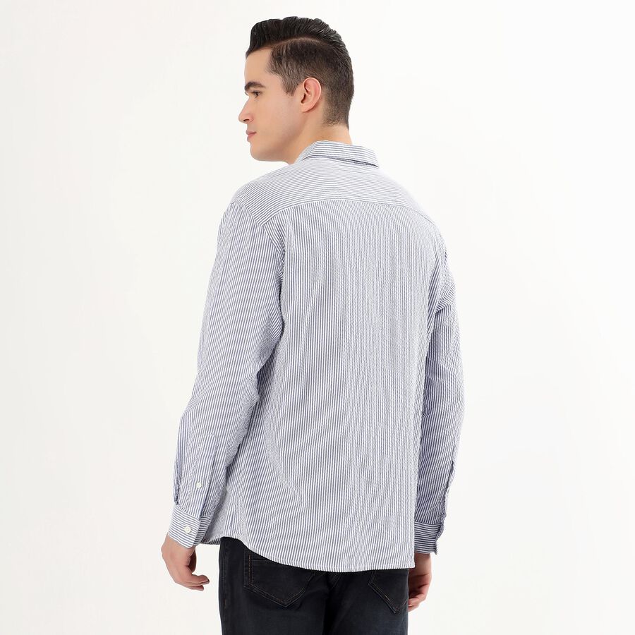 Men's Casual Shirt, Mid Blue, large image number null