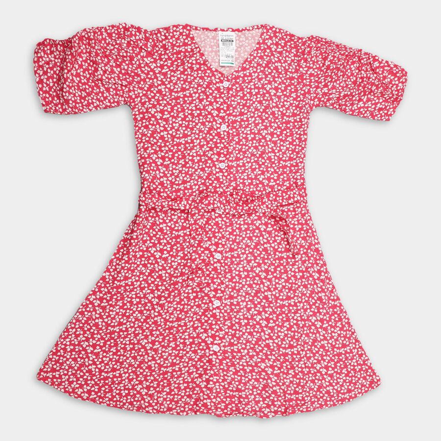 Girls' Dress , हल्का गुलाबी, large image number null