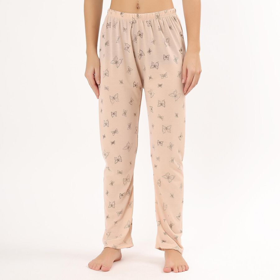 Women's All Over Printed Full Length Pyjama, गहरा पीला, large