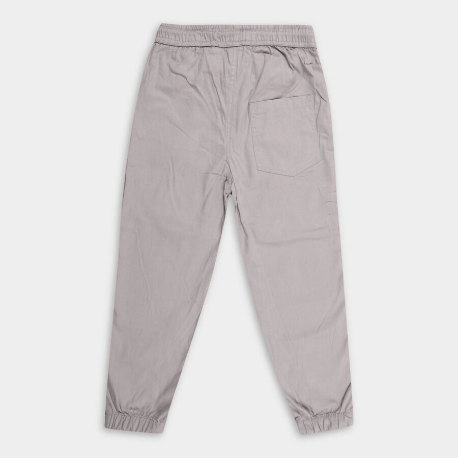 Boy's Cotton Trousers, Light Grey, large image number null