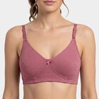 Women's Wine V-Neck Bralette Bra, वाइन, small