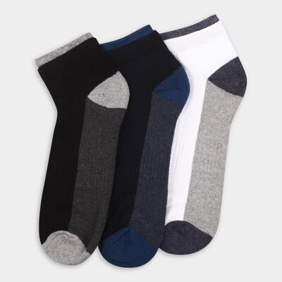 Men's Multi-Color Ankle Fit Color-Blocked Socks