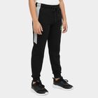 Boys' Black Regular Fit Anchor Printed Pyjama, काला, small