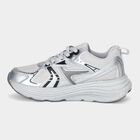 Men's Grey Lace-Up Sneakers, ग्रे, small