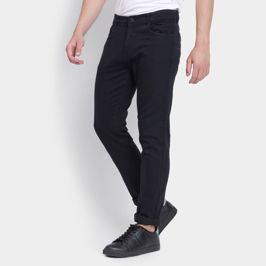 Men's Slim Fit Jeans, Black, large image number null