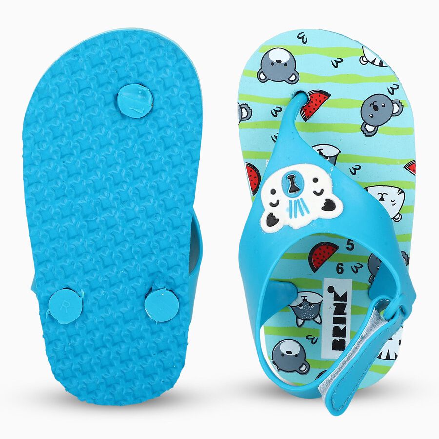 Boys' Slipper, Green, large