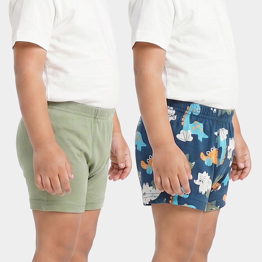 Boys Navy Blue Regular Fit Printed Briefs, नेवी ब्लू, large