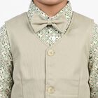 Boys' Green Cotton Collar Neck Shirt, Light Green, small