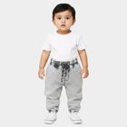 Infants Grey Jogger Fit Washed Jeans, हल्का ग्रे, small