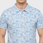 Men's Light Blue Cotton Polo Neck Polo T-Shirt, Light Blue, small