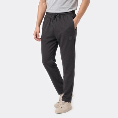 Men's Charcoal Slim Fit Solid Track Pants