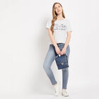 Round Neck T-Shirt, Ecru Melange, small image number null