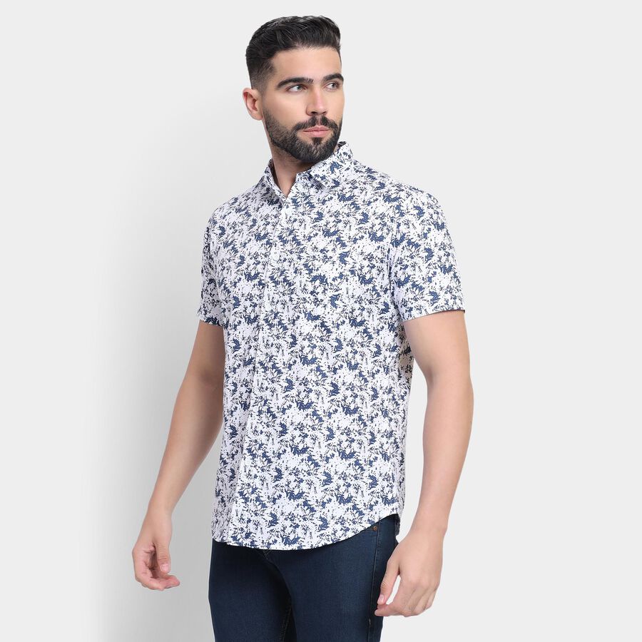 Men's 100% Cotton Casual Shirt , White, large image number null