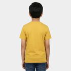 Boys' Half Sleeves T-Shirt, मस्टर्ड, small