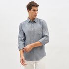 Men's Casual Shirt , Navy Blue, small image number null