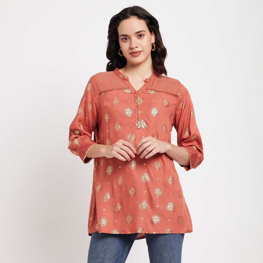 Solid Kurti, रस्ट, large image number null