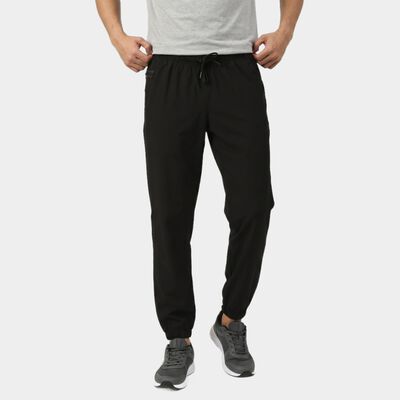 Men's Black Regular Fit Jogger Track Pants