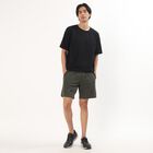 Men's Olive Green Printed Relaxed Fit Bermuda Shorts, ओलिव, small