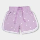 Girls' 100% Cotton Shorts, Lilac, small image number null