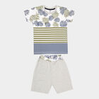 Boys Cotton Baba Suit, Off White, small image number null